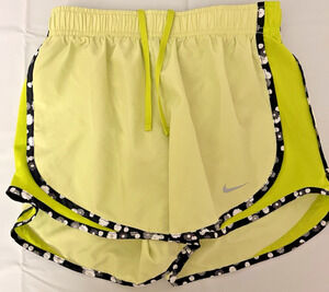 Nike Dri-FIT Tempo Running Shorts Women's XS Volt Lime Reflective Lined